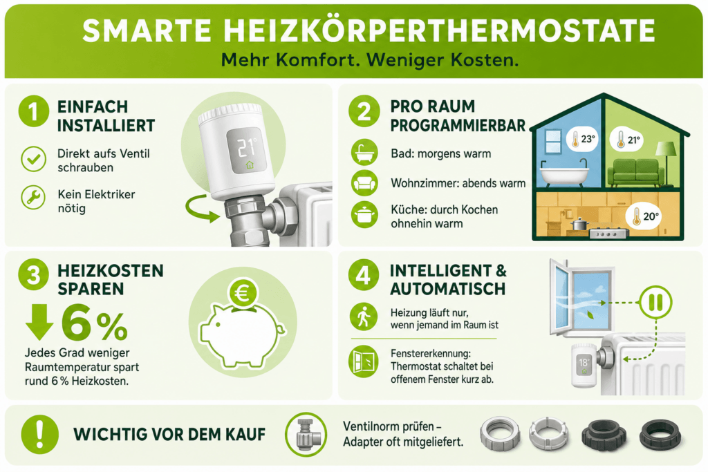 Smarte Heizkörperthermostate